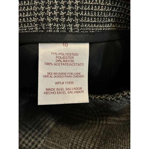 Vintage Houndstooth Pencil Skirt Size 10 - Picture 2 of 8